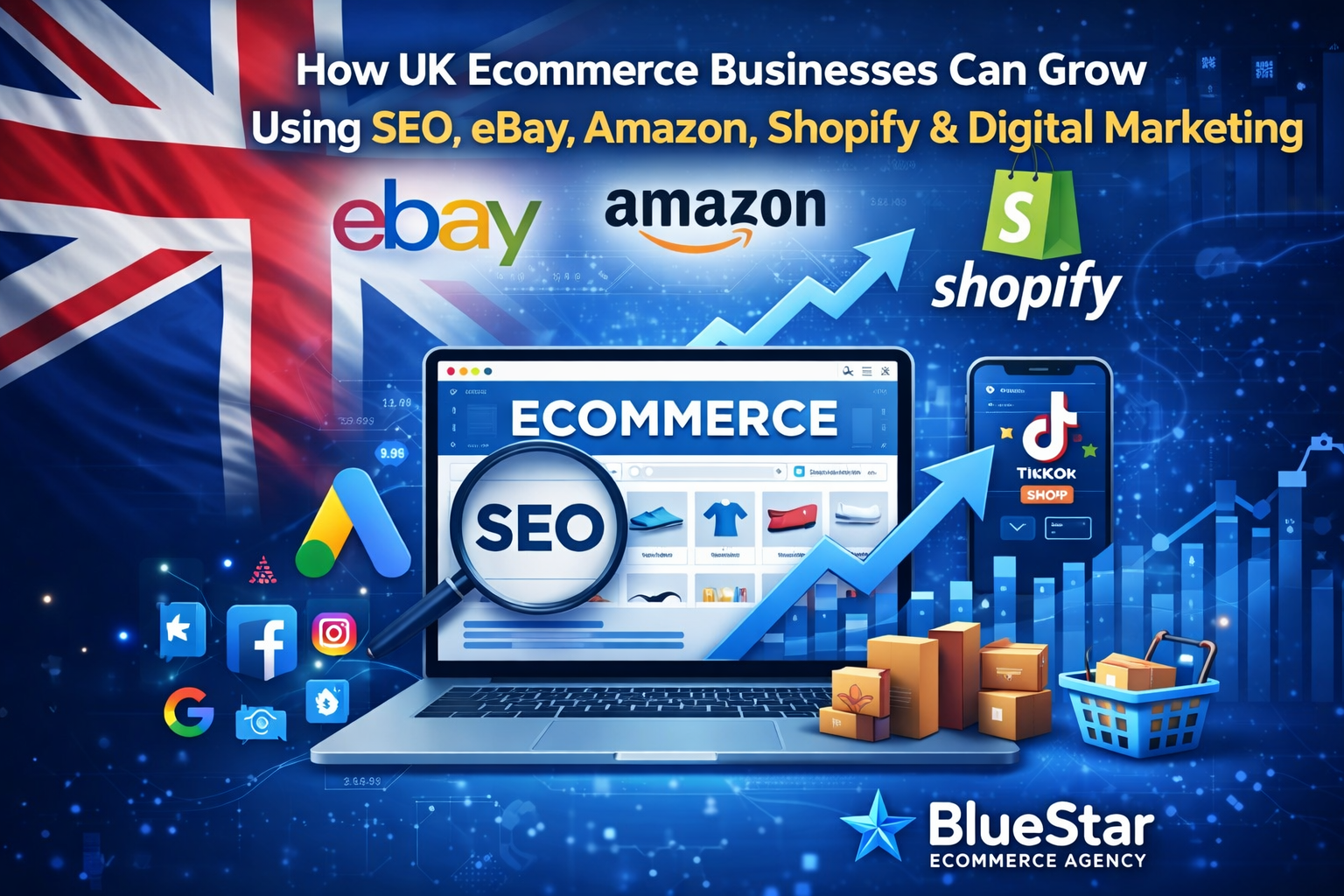 How UK Ecommerce Businesses Can Grow Using SEO, eBay, Amazon, Shopify and Digital Marketing How UK Ecommerce Businesses Can Grow Using SEO, eBay, Amazon, Shopify and Digital Marketing
