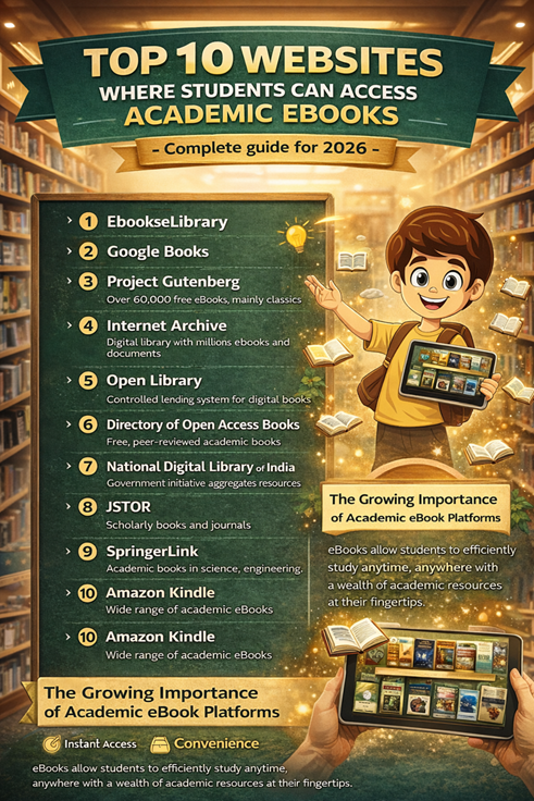 TOP 10 WEBSITES WHERE STUDENTS CAN ACCESS ACADEMIC EBOOKS- Complete guide for 2026 TOP 10 WEBSITES WHERE STUDENTS CAN ACCESS ACADEMIC EBOOKS- Complete guide for 2026