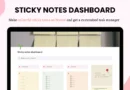 Sticky Notes Dashboard