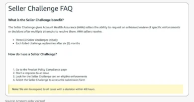 Amazon introduces seller challenge feature for enforcement appeals