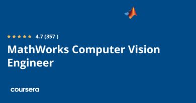 MathWorks Computer Vision Engineer Professional Certificate