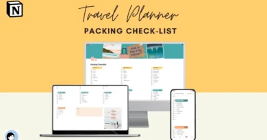 Notion Travel Packing Check-List
