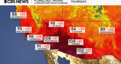 Maps show forecast for extreme heat wave scorching the West